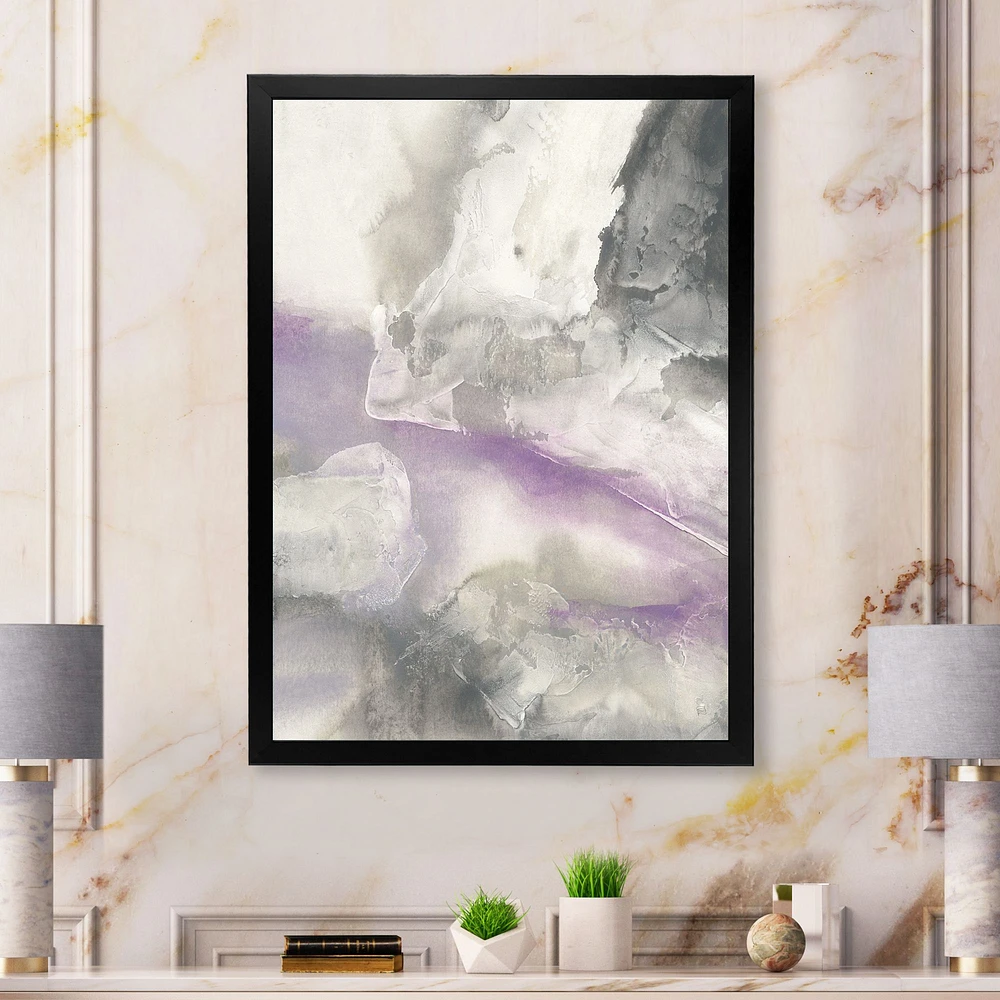 Watercolor Minimal Purple Tones I  Wall Art