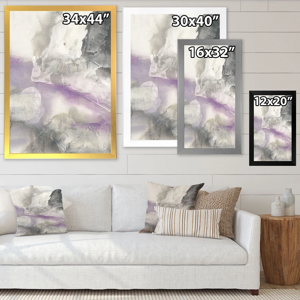 Watercolor Minimal Purple Tones I  Wall Art