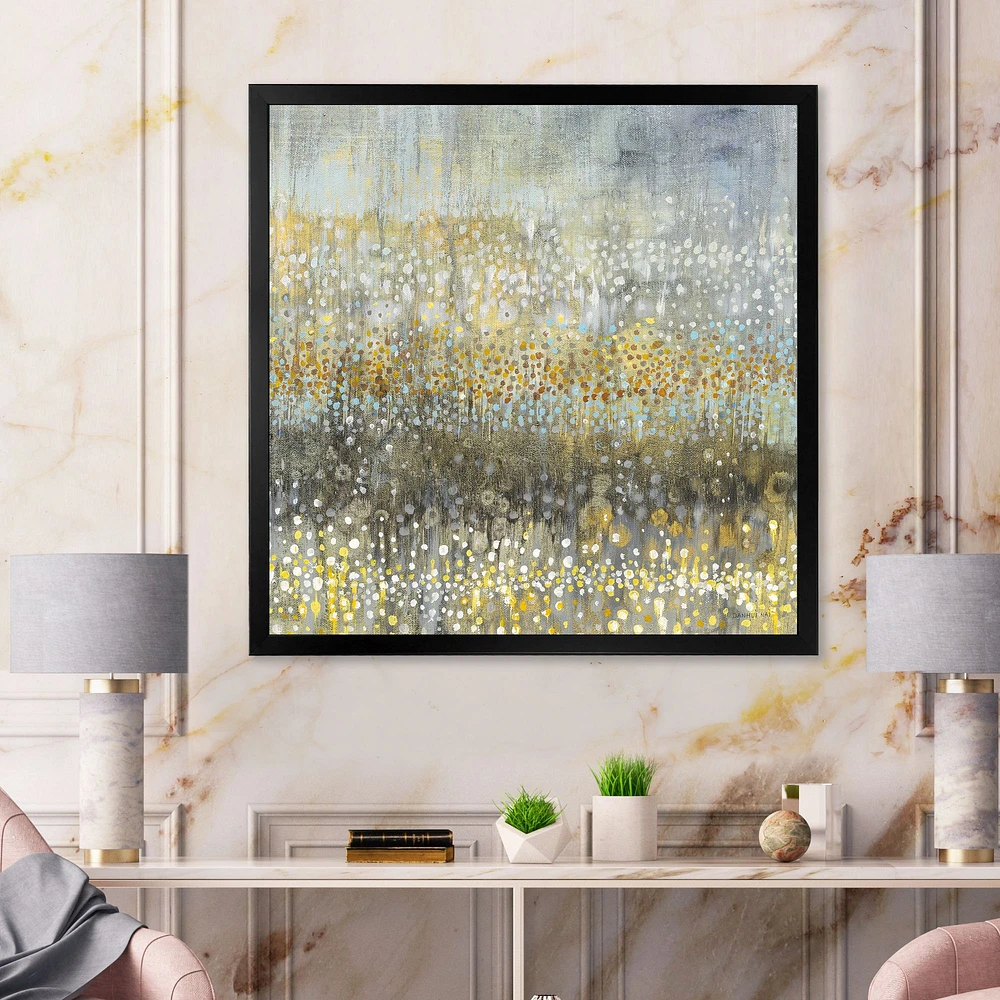 Glam Rain Abstract IV  Canvas Art