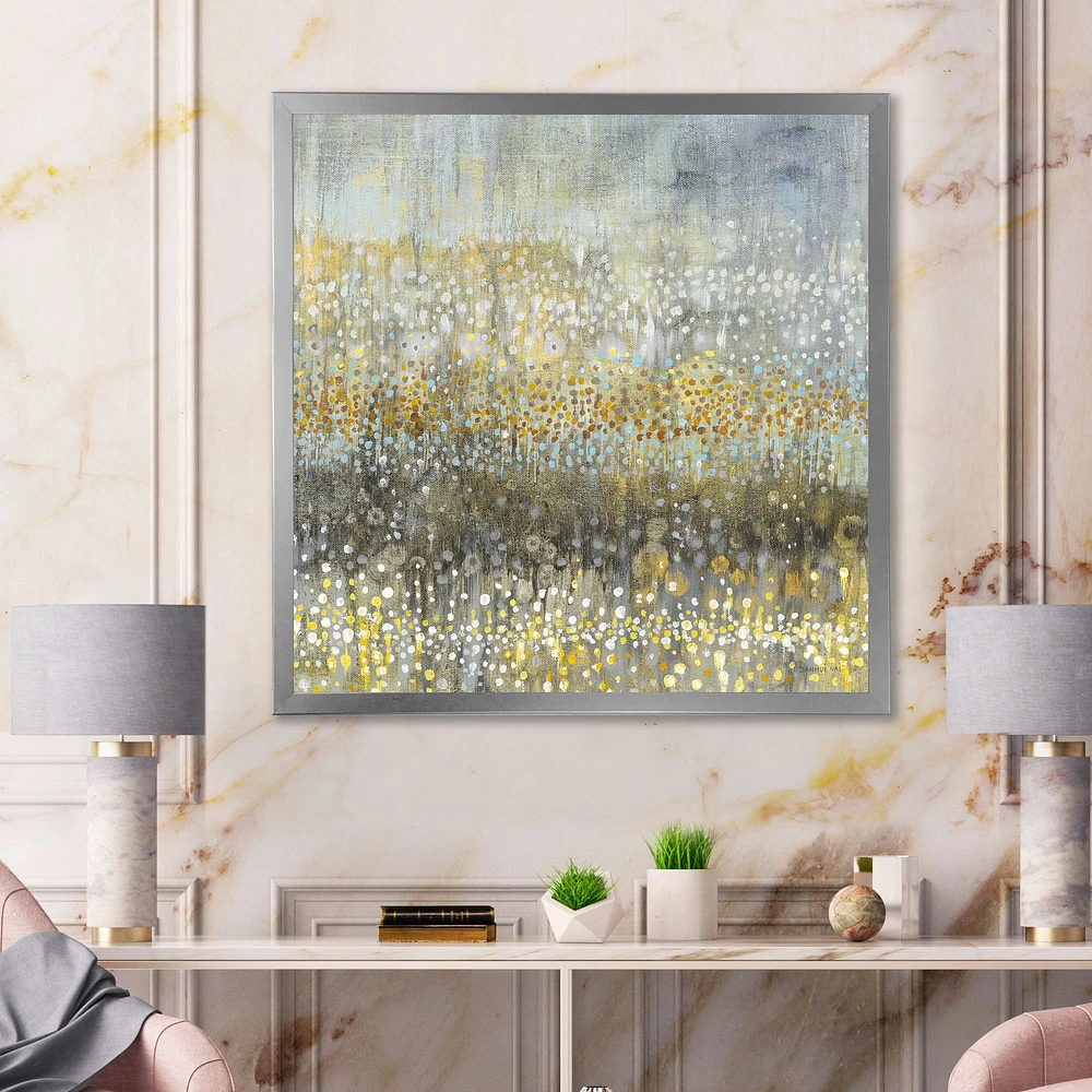 Glam Rain Abstract IV  Canvas Art