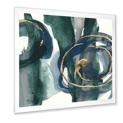 Indigo and Gold III  Canvas Wall Art Print