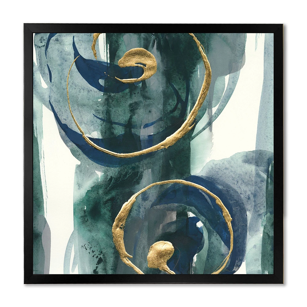 Mettalic Indigo and Gold II  Wall Art