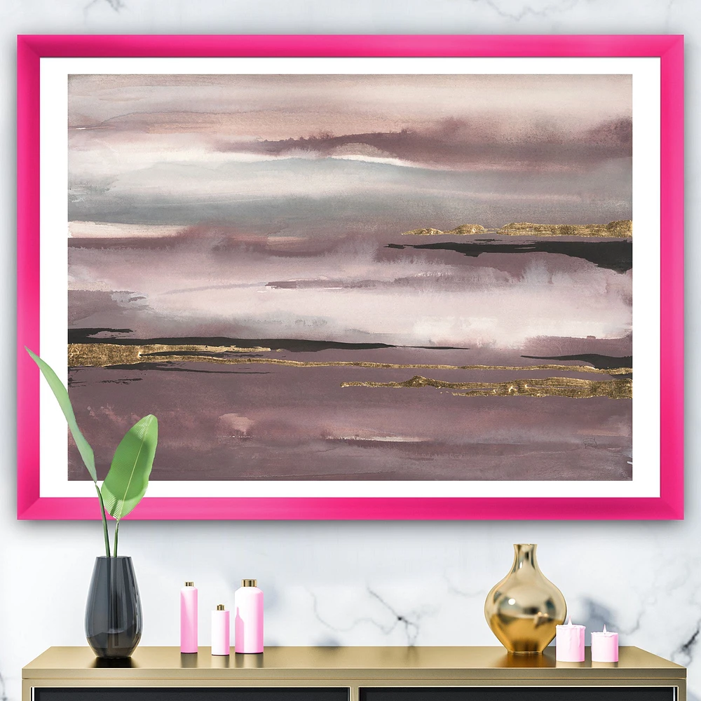 Purple Glam Storm IV  Wall Art