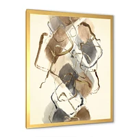 Gold Glam Squares III  Wall Art