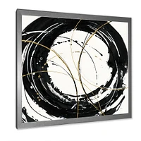 Gold Metallic Circle  Wall Art