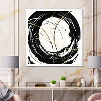 Gold Metallic Circle  Wall Art