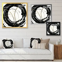 Gold Metallic Circle  Wall Art