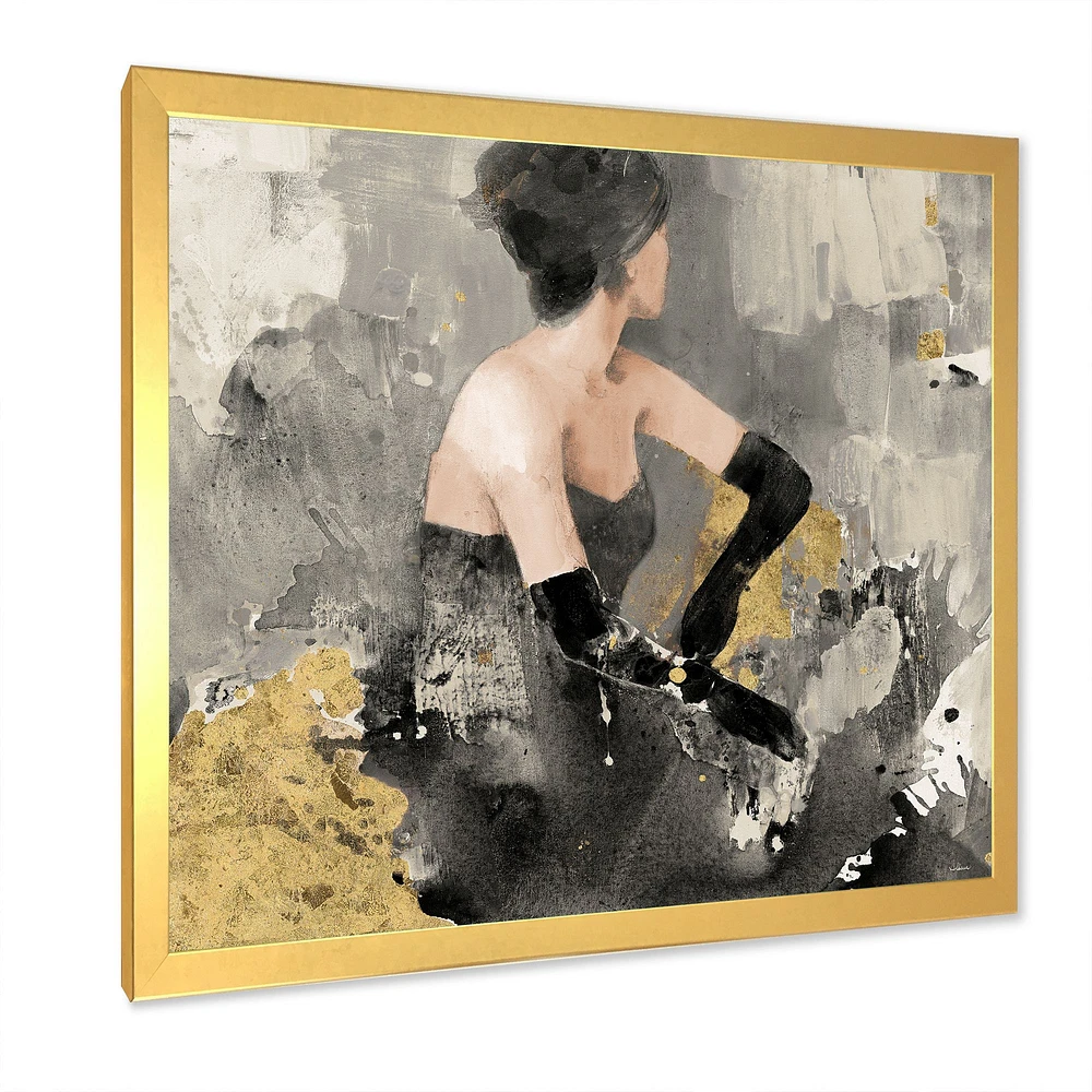 Gold Fashion Dance  Wall Art