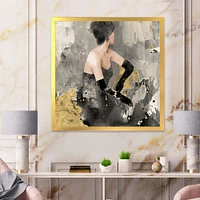 Gold Fashion Dance  Wall Art