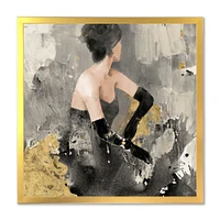 Gold Fashion Dance  Wall Art