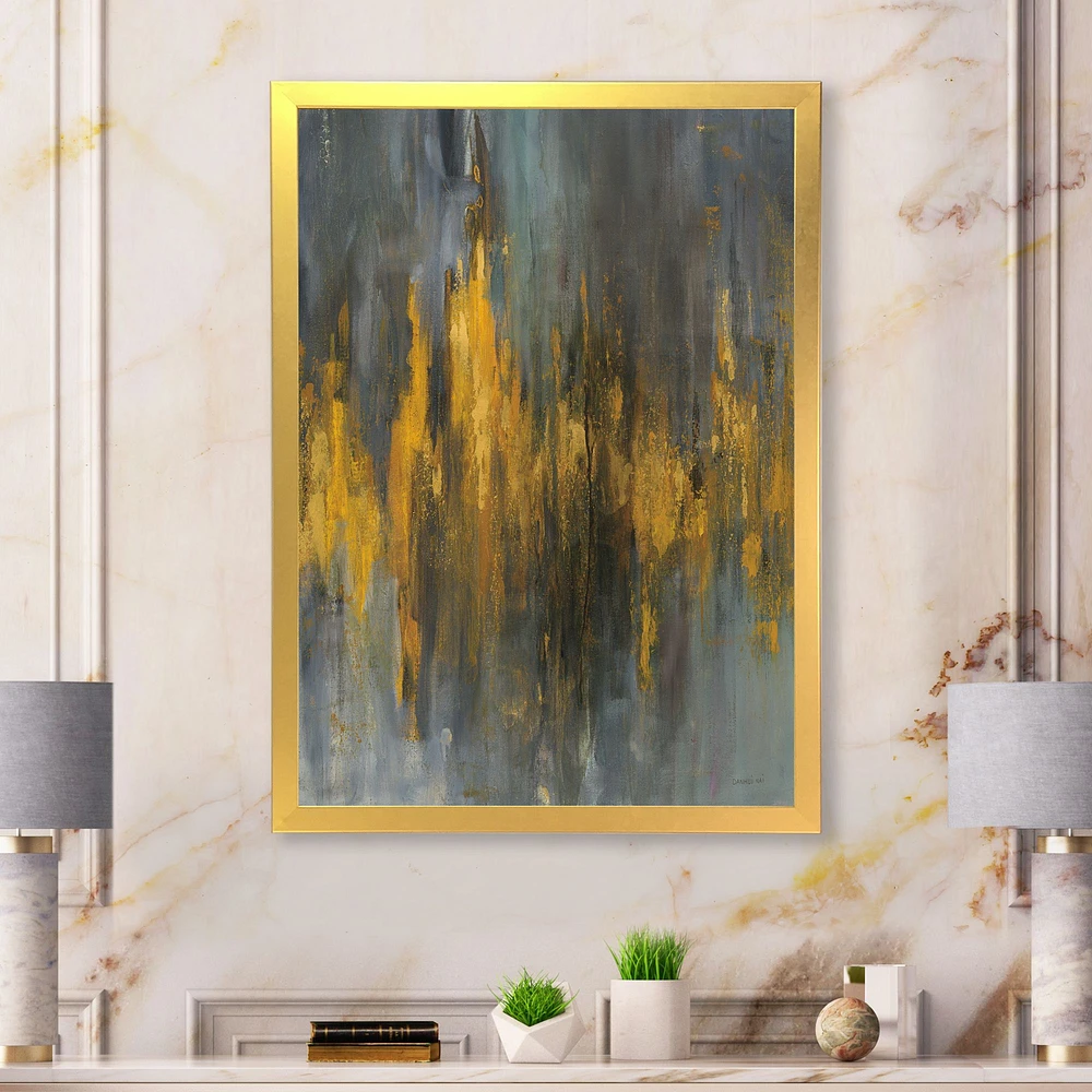 Black and Gold Glam Abstract Wall Art