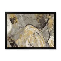 Painted Gold Stone  Canvas Art