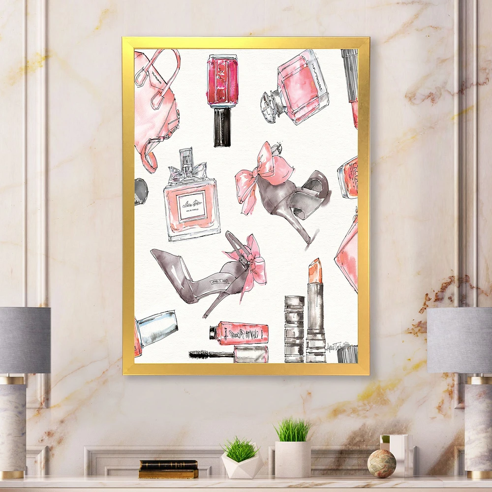 Glam Chic Accents Pattern I  Canvas Wall Art