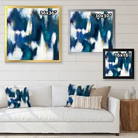 Blue Glam Texture II  Wall Art