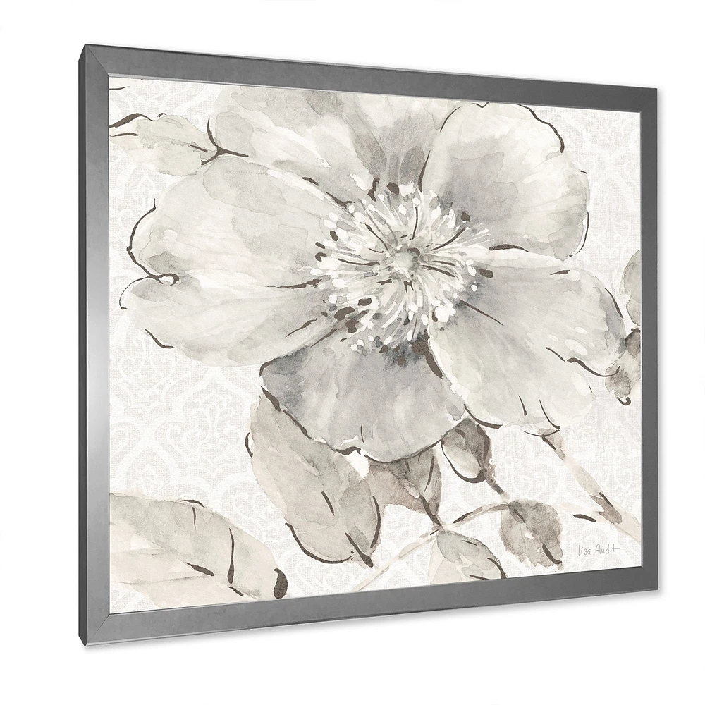 Indigold Grey Peonies II  Wall Art