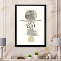 Geometric Balance Neutral I  Wall Art