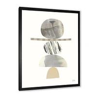 Geometric Balance Neutral I  Wall Art