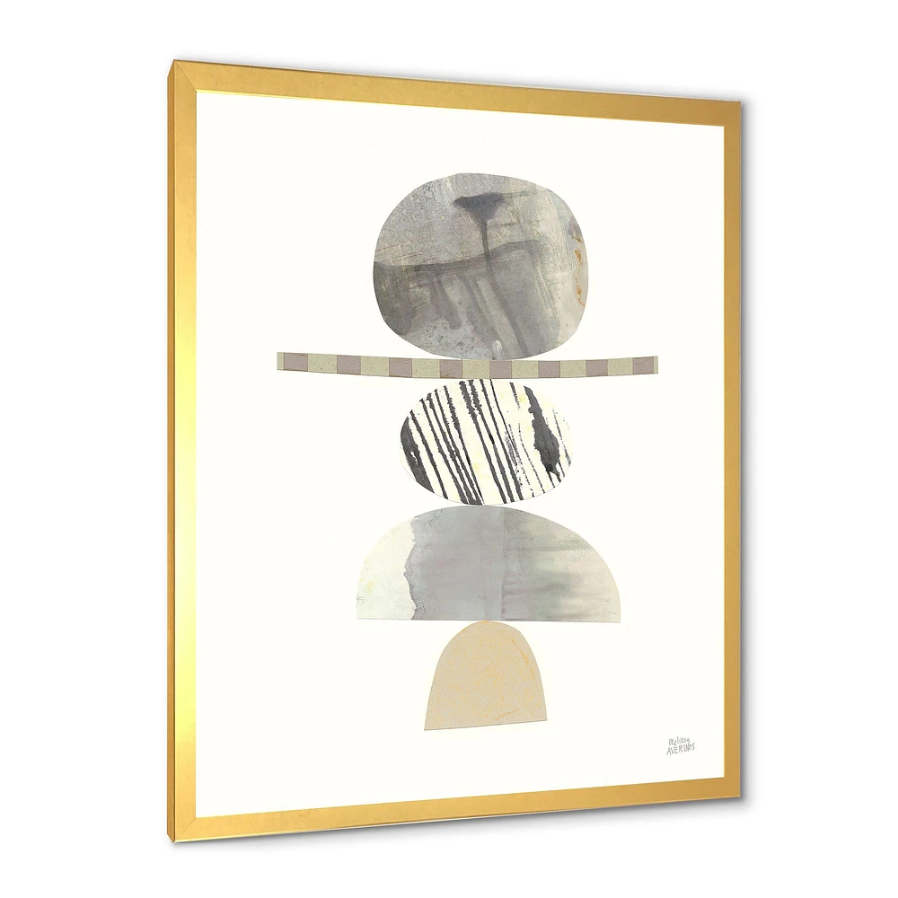 Geometric Balance Neutral I  Wall Art