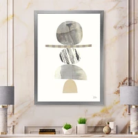 Geometric Balance Neutral I  Wall Art