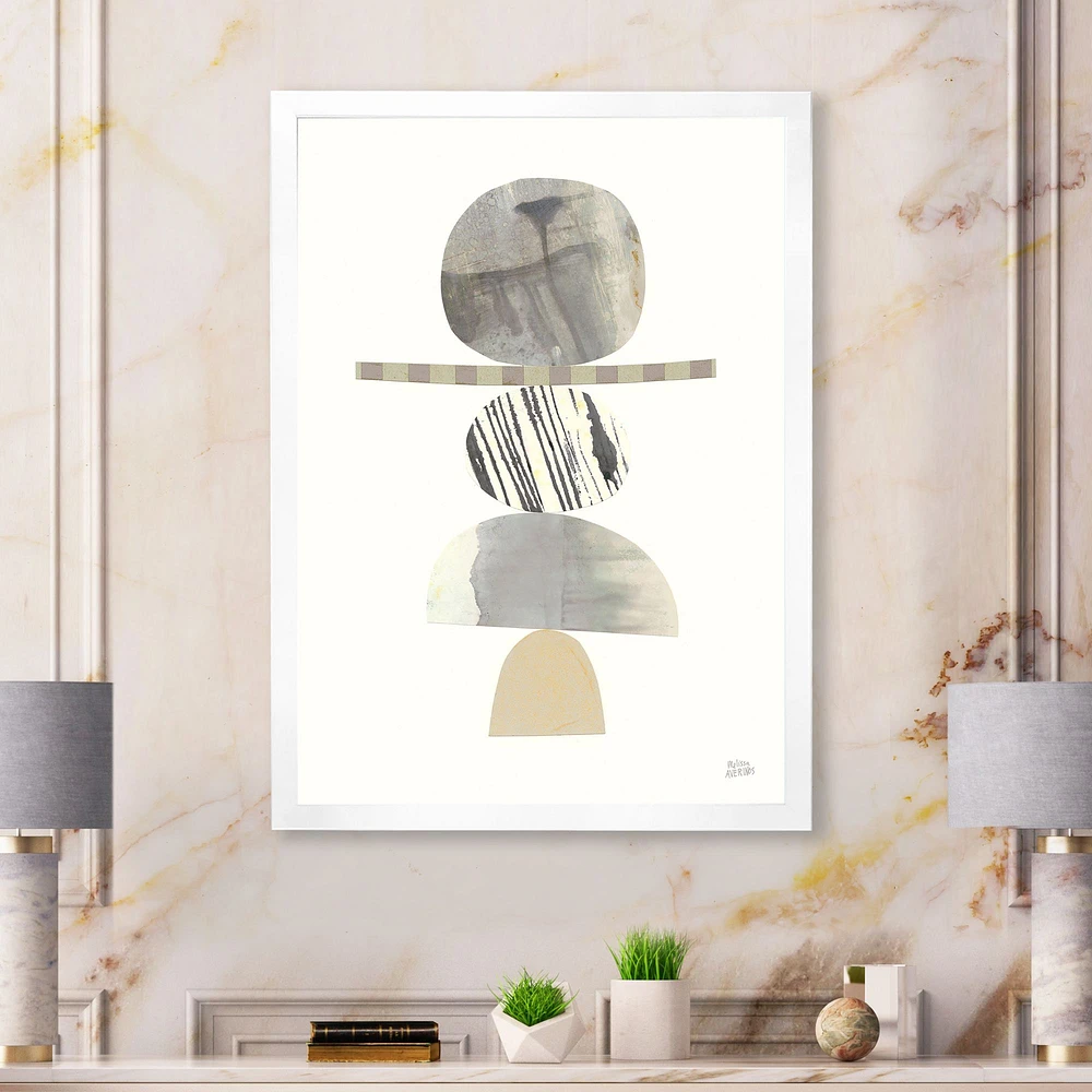 Geometric Balance Neutral I  Wall Art