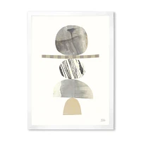 Geometric Balance Neutral I  Wall Art