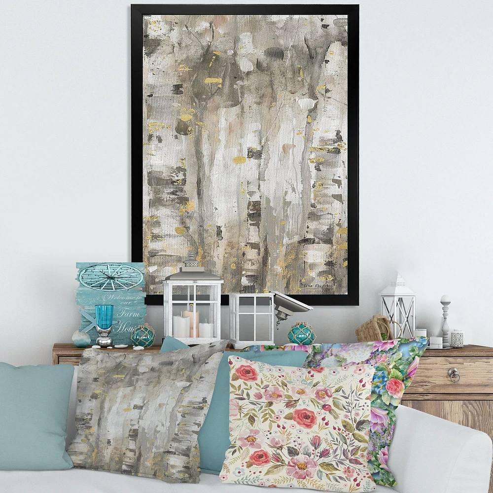 The Modern Grey Forest Wall Art