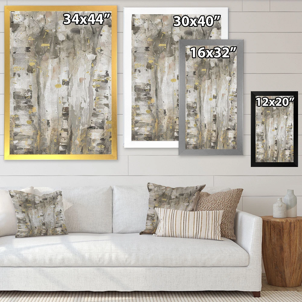 The Modern Grey Forest Wall Art