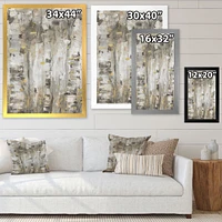 The Modern Grey Forest Wall Art