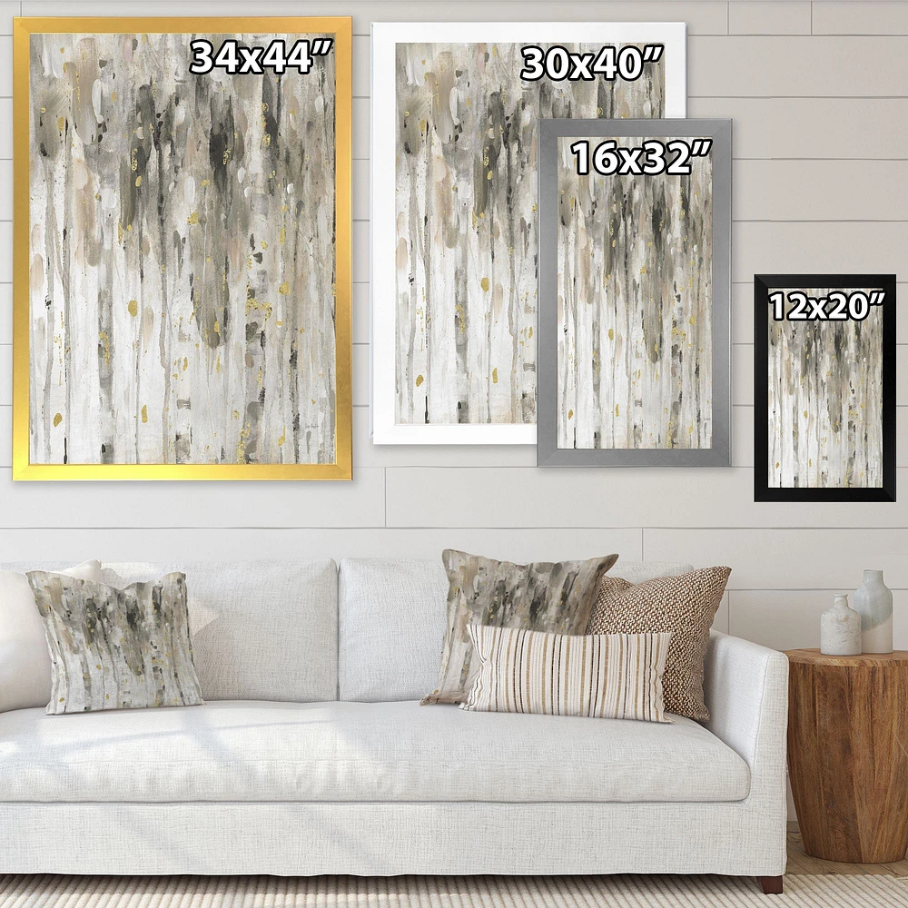 The Modern Grey Forest IV  Wall Art