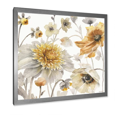 Fields of Gold Watercolor Flower VI  Wall Art