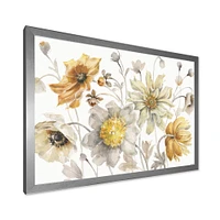 Fields of Gold Watercolor Flower VII  Canvas Art