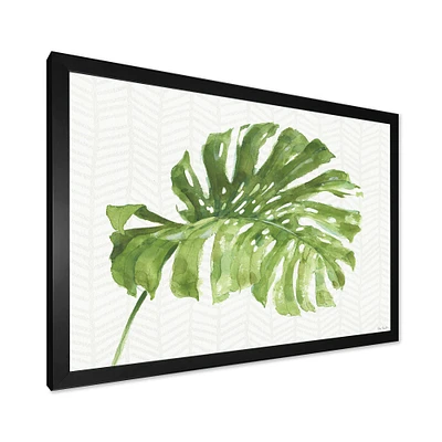 Mixed Botanical Green Leaves V  Canvas Art