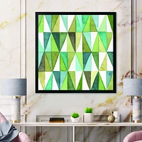 Green Triangle III Wall Art