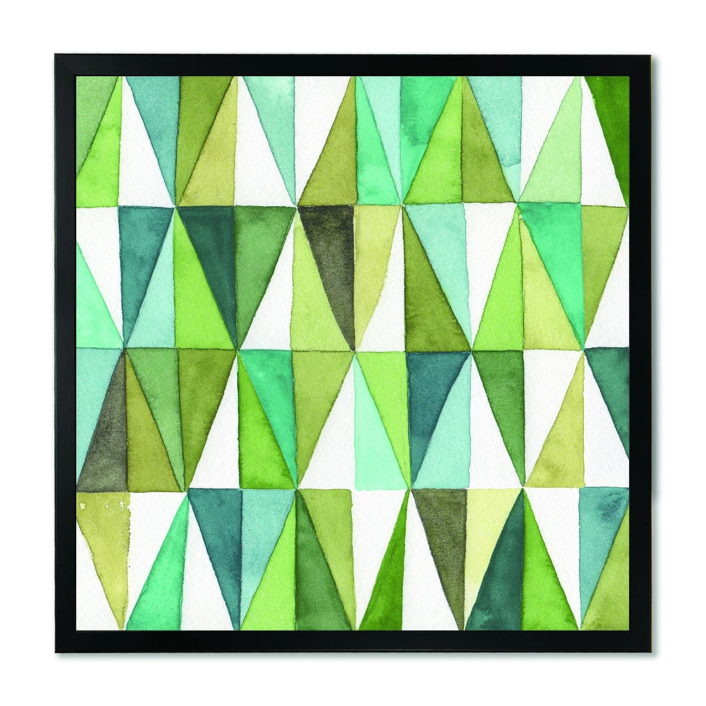 Toile « Green Triangle III