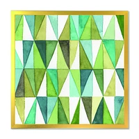 Green Triangle III Wall Art