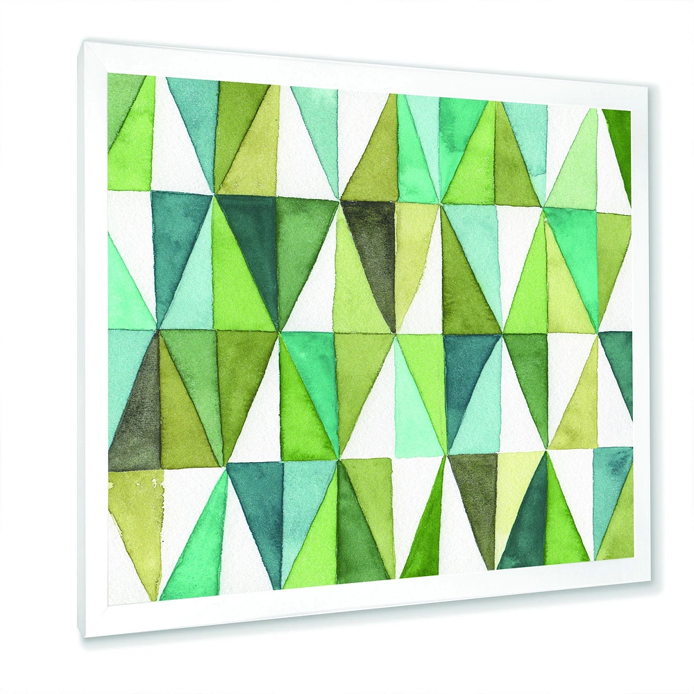 Green Triangle III Wall Art