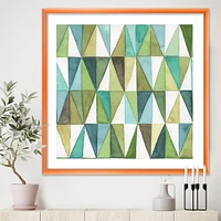 Green Triangle III Wall Art