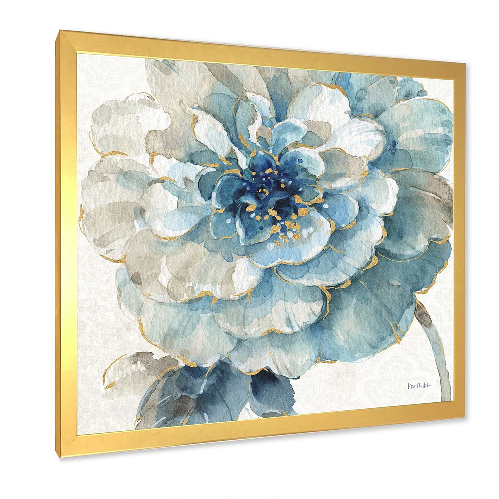 Indigold Gold Country Flower  Canvas Wall Art Print