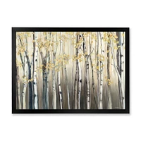 Toile « Golden Birch Forest I »