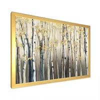 Golden Birch Forest I  Canvas Wall Art