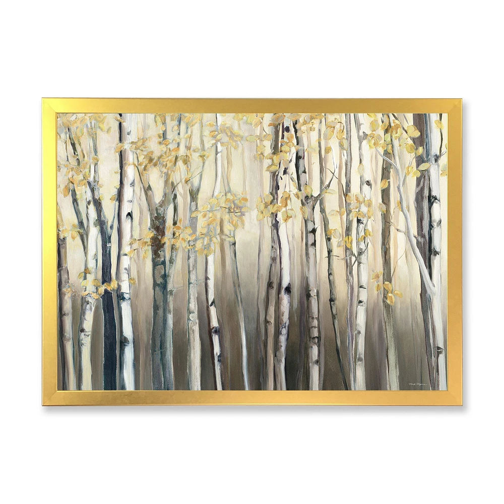 Toile « Golden Birch Forest I »