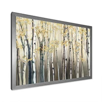 Golden Birch Forest I  Canvas Wall Art