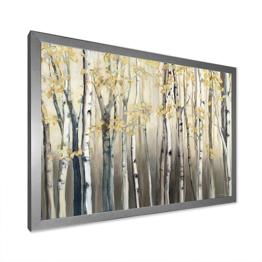 Golden Birch Forest I  Canvas Wall Art