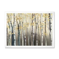 Toile « Golden Birch Forest I »