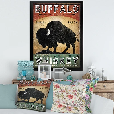 Toile « Vintage Buffalo Whiskey »