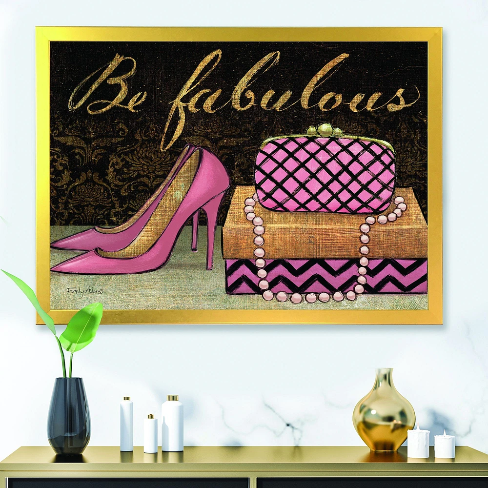 Gold Fabulous Life Style III  FrenchWall Art