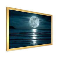 Toile « Super Moon Over The Sea I