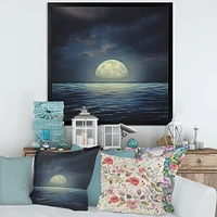 Toile « Super Moon Over The Sea II