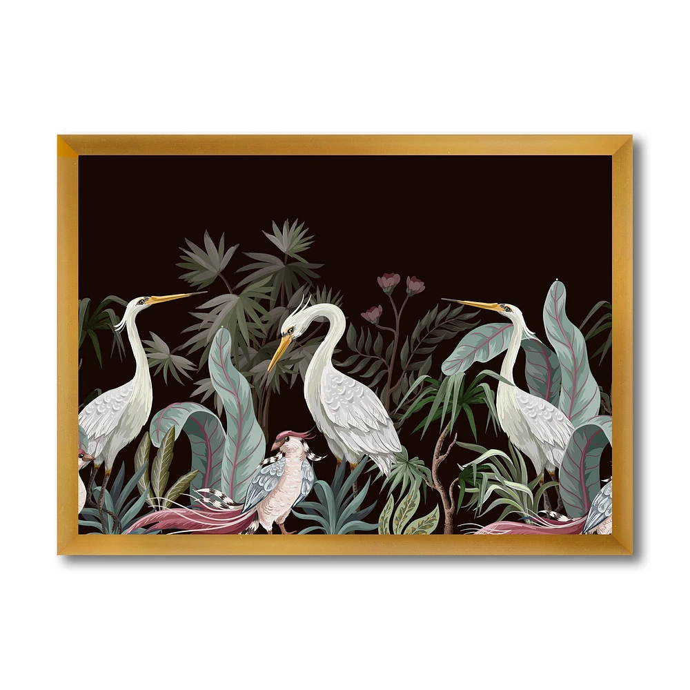 Chinoiserie with Birds and Peonies III  Wall Art