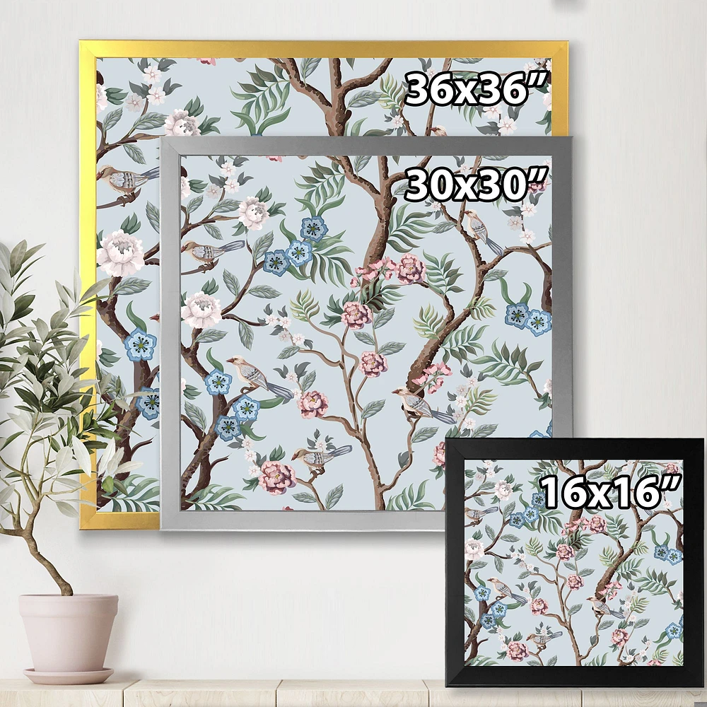 Chinoiserie with Birds and Peonies X  Wall Art